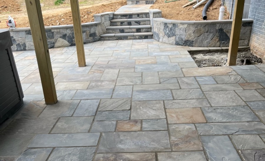 Annandale VA Flagstone Patio Walkway-Hardscaping