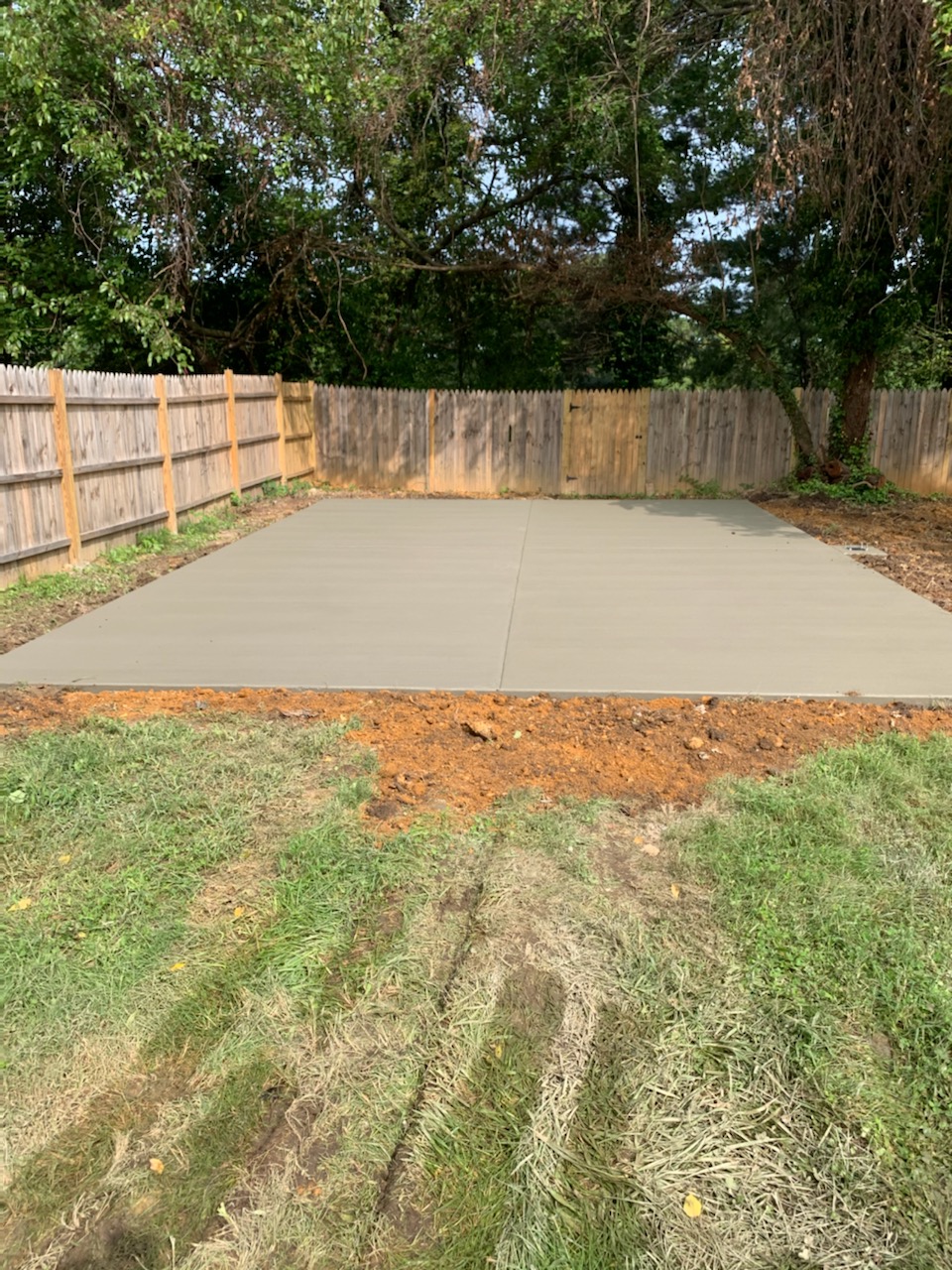 cement pad for building northern va